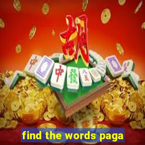 find the words paga